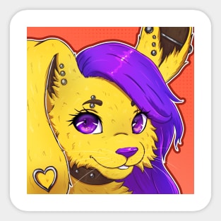 Yellow Rabbit Sticker